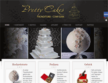 Tablet Screenshot of pretty-cakes.de